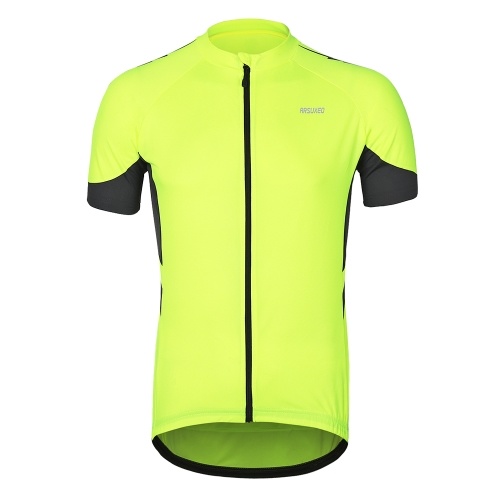 

Arsuxeo Men Cycling Jersey Half Sleeve Biking Top Outdoor Sport Wear Bike Shirt