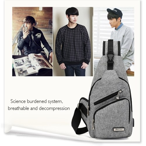 

Portable Chest Bag with USB Port