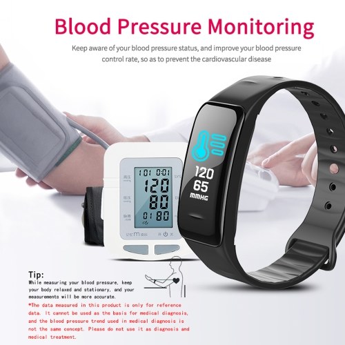 

Colorful Screen Digital BT Smart Band Step Heart Rate Monitor Blood Pressure Intelligent Test Monitoring Wristband Waterproof Fitness Bracelet Sleep Tracker Watch Sports