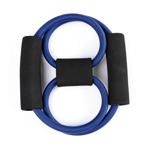 

8 Shaped Resistance Bands Exercise Cords Chest Stretch Yoga Training Fitness Elastic Tube Bands