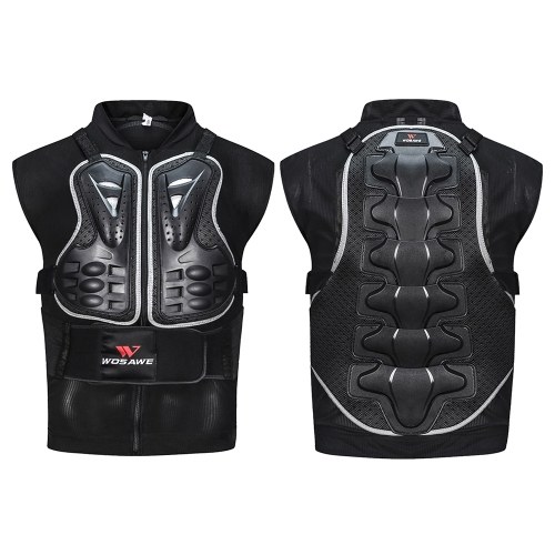 Hommes Moto Armure Gilet Moto VTT Vélo Équitation Poitrine Armure Retour Protecteur Motocross Racing Gilet