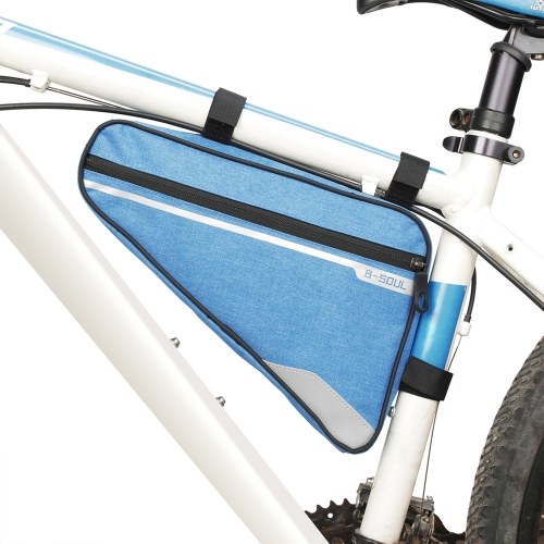 MTB Front Tube Triangle Bag Road Bike Reflective Waterproof Pouch Pannier