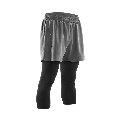 

Arsuexo Men's 2 in 1 Running Capri Pants Breathable