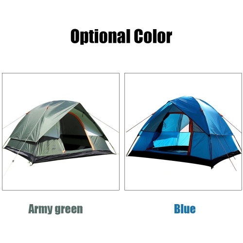 

Outdoor 4 Person Adventure Double-layer Rain-proof Waterproof Family Camping Beach Tent