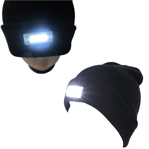 

Multi-purpose Ultra Bright 5 LED Winter Warm Beanie Cap Unisex Cool Lighted Stocking Cap Kintted Hat Outdoor Flashlight Lamp