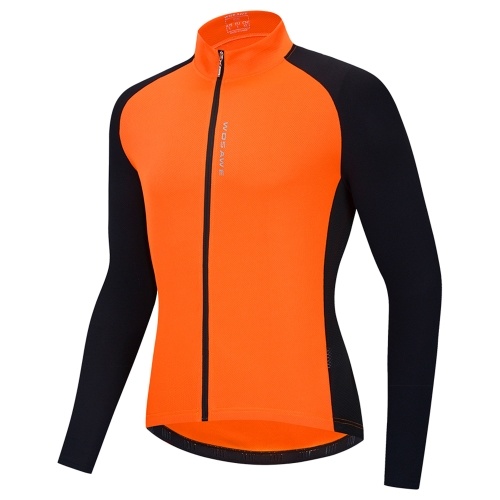 Camiseta de ciclismo para hombre, transpirable, con cremallera completa, manga larga, MTB, camiseta para bicicleta