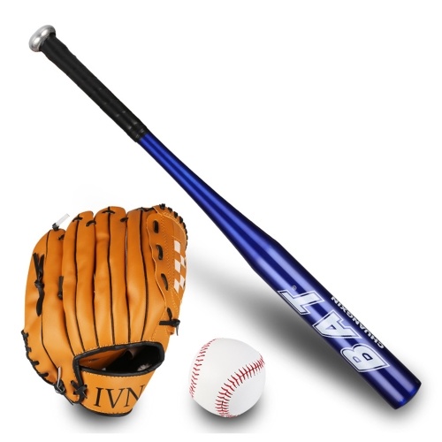 

Teens Baseball Set 25'' Aluminum Alloy Baseball Bat 10.5'' Right-hand-throw Glove Soft Ball for Kids with Complimentary Storage Shoulder Bag|Six Optional Colors