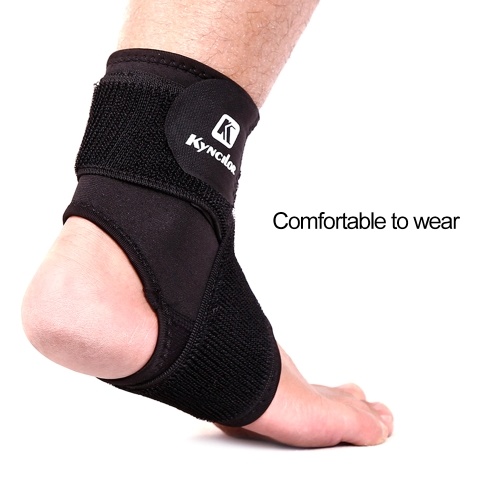 Sport Ankle Support Elastic High Protect Sports Equipment Safety Running Basketball Ankle Brace Support Black&S