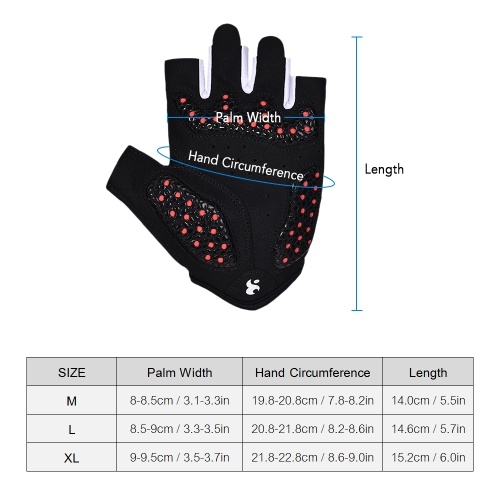 

Cycling Gloves Unisex Half Finger Riding Gloves
