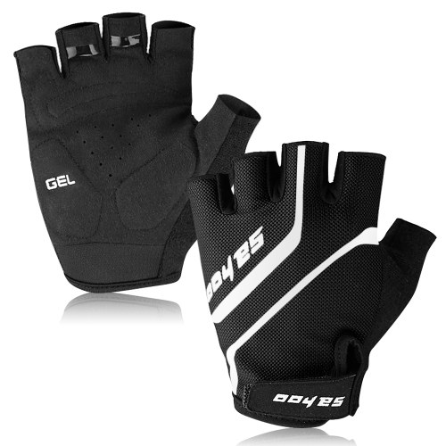 

MTB Sport Bike Half Finger Cycling Gloves Anti-skid Bike Short Finger Gloves Weight Lifting Gloves Summer Outdoor Breathable Gloves Fitness Sport Gloves