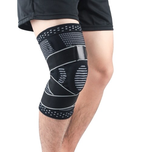 

Pair of Knee Braces Support Protector Knee Pad Compression Sleeve Non-Slip for Men Women Hiking Soccer Basketball
