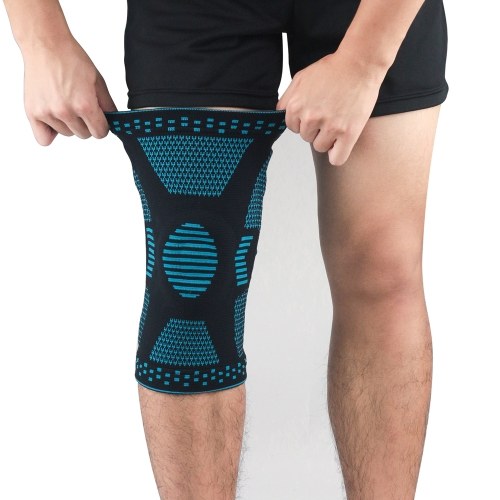 

Pair of Knee Braces Support Protector Knee Pad Compression Sleeve Non-Slip for Men Women Hiking Soccer Basketball