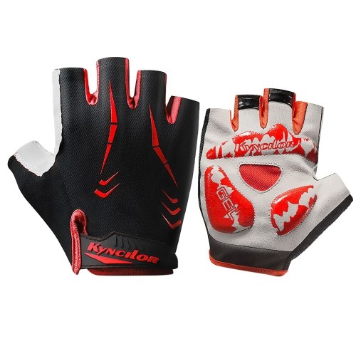 

Cycling Gloves Half-finger Anti-Slip Wear-proof Shake-proof Adjustable Breathable Fitness Bicycle Climbing Sport Gloves