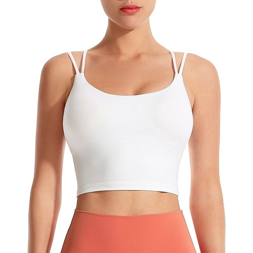 

Women Sports Bra Yoga Running Workout Fitness Vest Padded Non-wire Crop Tops for Gym Home Streets