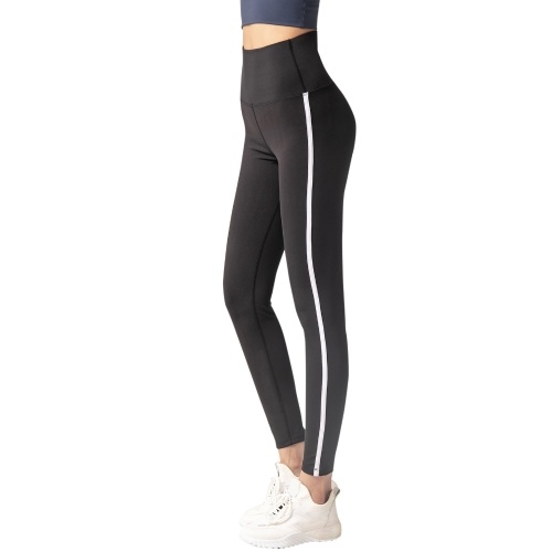 

Women Yoga Pants Vintage Striped Side High Waist Sporty Leggings Tights Fitness Workout Running Cycling Skinny Pants for Gym Home Streets