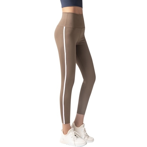 

Women Yoga Pants Vintage Striped Side High Waist Sporty Leggings Tights Fitness Workout Running Cycling Skinny Pants for Gym Home Streets