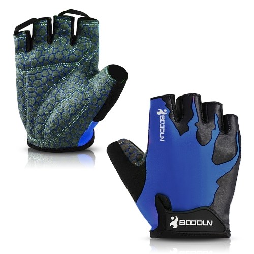 

Sport Gloves Anti-skid Cycling Half Finger Gloves Shock Absorbing Padded Weight Lifting Gloves Outdoor Breathable MTB Gloves Bicycle Mitten