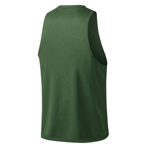 

Men Sports Vest O Neck Sleeveless Stretchy Quick-dry Running Gym Fitness Loose Tank Top Shirt