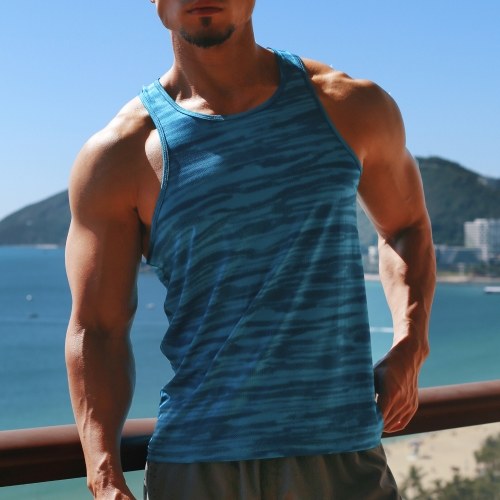 

Men Sports Tank Top Sleeveless Loose Fit Quick-dry Breathable Basketball Training Athletic Gym Tops