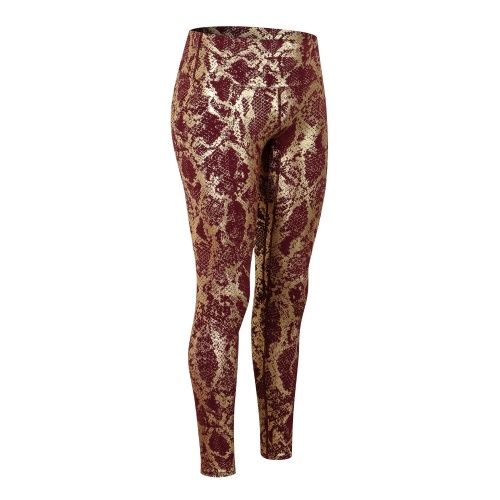 

Women Yoga Pants Snakeskin Print High Waist Butt Lifting Leggings Moisture-wicking Running Workout Tights