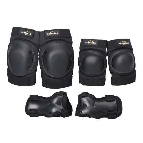 

Thicken Knee Pads Set 6 in 1 Protector Kit Knee Pads Elbow Pads Wrist Guards Protective Equipment Set Safety Protection Pads for Children Adult
