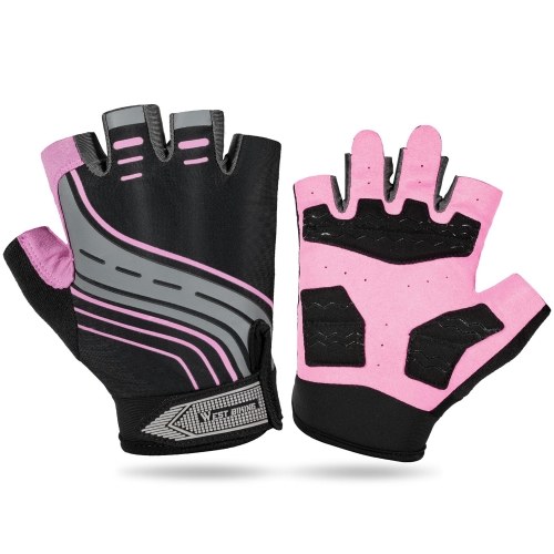 

Sport Gloves Anti-skid Cycling Half Finger Gloves Shock Absorbing Padded Weight Lifting Gloves Outdoor Breathable MTB Gloves Bicycle Mitten
