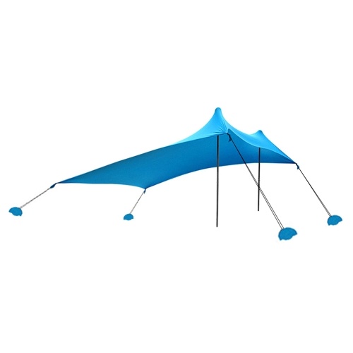 

Beach Tent Sun Shade Beach Sun Shelter with Sandbag Anchor for Beach Picnic Fishing Camping