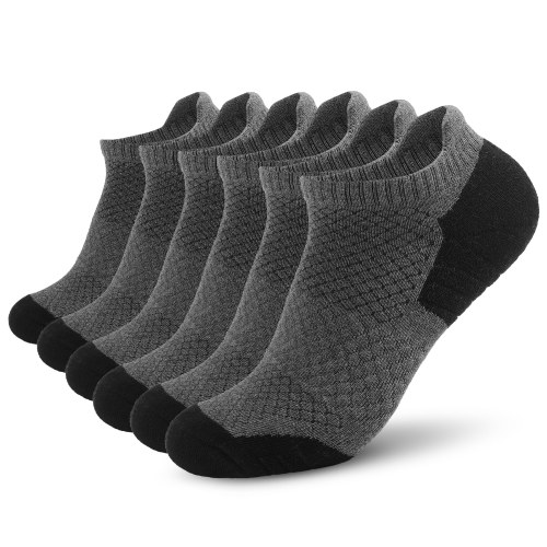 

6 Pairs Sports Ankle Socks Low-cut Socks Athletic Running Socks Outdoor Fitness Breathable Quick Dry Socks Wear-resistant Anti-skid No-Show Socks For Marathon Running Cycling