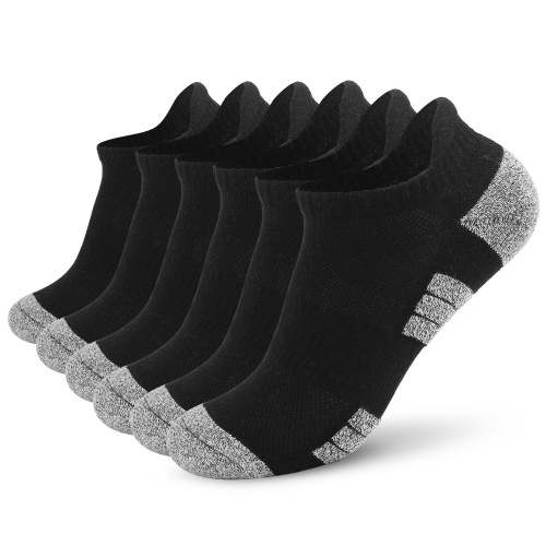 

6 Pairs Sports Ankle Socks Low-cut Socks Athletic Running Socks Outdoor Fitness Breathable Quick Dry Socks Wear-resistant Anti-skid No-Show Socks For Marathon Running Cycling