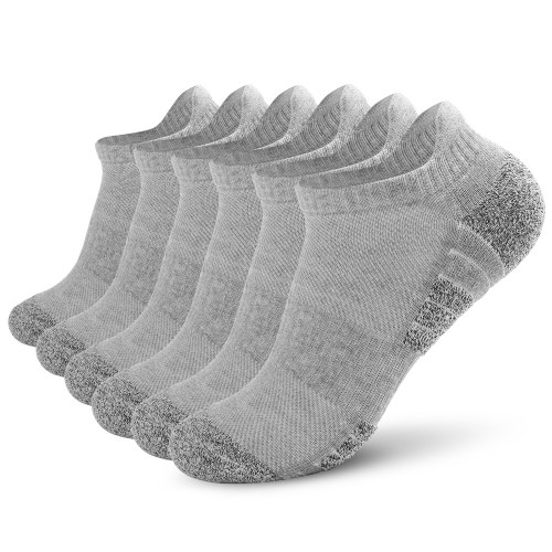 

6 Pairs Sports Ankle Socks Low-cut Socks Athletic Running Socks Outdoor Fitness Breathable Quick Dry Socks Wear-resistant Anti-skid No-Show Socks For Marathon Running Cycling