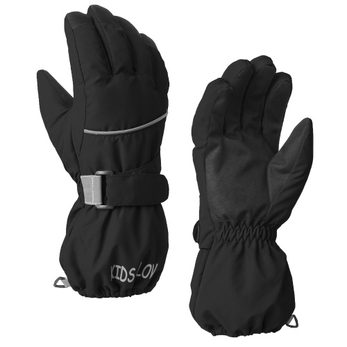 

Children Snow Ski Gloves Waterproof & Windproof Winter Gloves Thermal Gloves Outdoor Warm Mittens Boys Girls Full-Finger Mittens Cold Weather Hand Warmers for Skiing Running Cycling