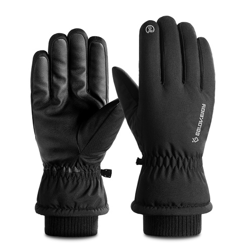 

Winter Gloves Warm Ski Gloves Touch Screen Full Finger Gloves with Safety Reflective Strip Thermal Gloves Outdoor Gloves