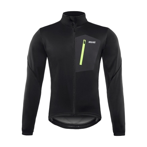

Men Winter Cycling Jacket Windproof Waterproof Warm Thermal Fleece MTB Bike Jacket Coat