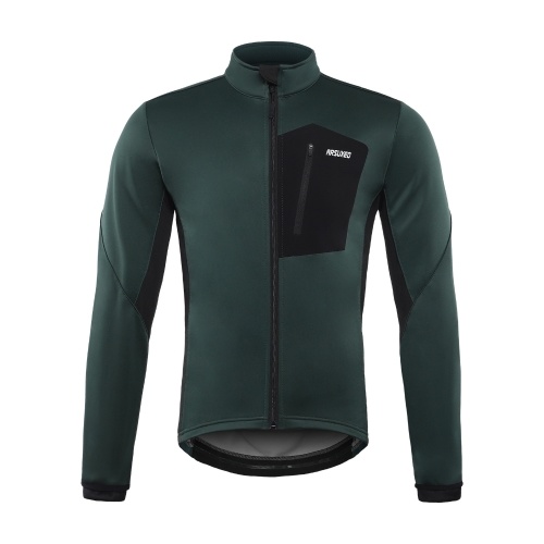 

Men Winter Cycling Jacket Windproof Waterproof Warm Thermal Fleece MTB Bike Jacket Coat
