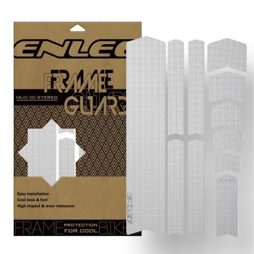 

ENLEE Bike Frame Protector High-Quality 3D PVC Lightweight DIY Decoration Suitable for All Bikes Mountain Bike Stickers Road Bike Thick PVC Film
