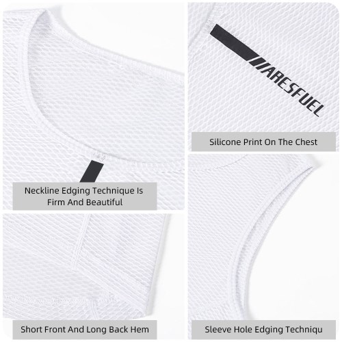 

Men Vest Undershirt Breathable Quick-Dry Base Layer Sleeveless Jersey for Bicycle Clothing Men Sweat-Wicking Optimal Comfort Men's Cycle Vest