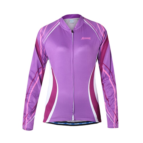 

Arsuxeo Women's Outdoor Breathable Comfortable Long Sleeve Cycling Clothing Set Cycling Jacket Padded Pants Riding Sportswear