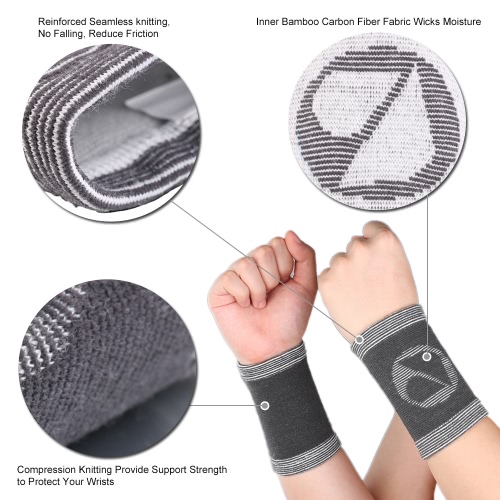 

1 пара спорта сжатия запястье поддержки Brace колодки Зима Осень запястья грелка Поддержка Protector рукава центр Использование запястья Растяжение гвардейская
