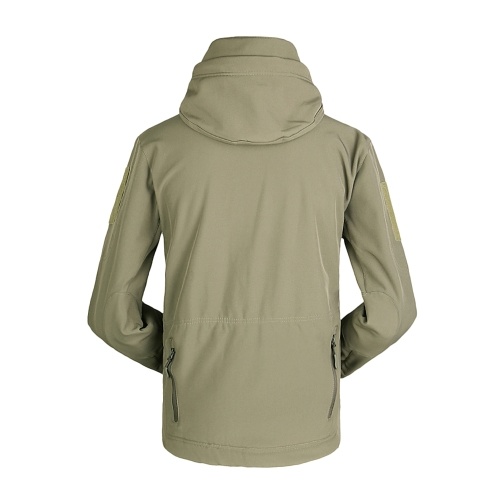 

Men's Windproof Fleece Jacket Winter Warm Coat Outdoor Sport Hooded Ski Jacket Coat