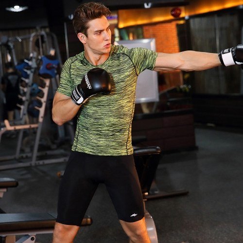 

Lixada Men's Short Sleeve Athletic Compression T shirt