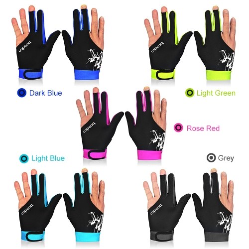 BOODUN 1Piece Billiard Glove 3 Fingers Cue Sports Glove
