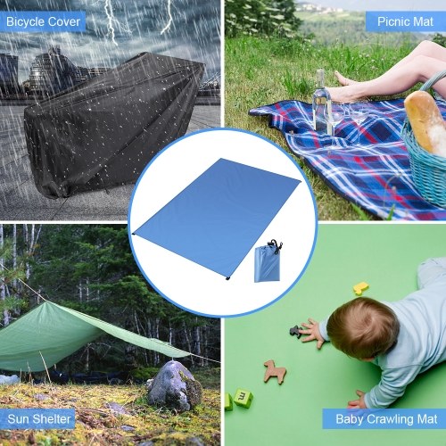 

Waterproof Pocket Beach Blanket Lightweight Compact Outdoor Picnic Mat