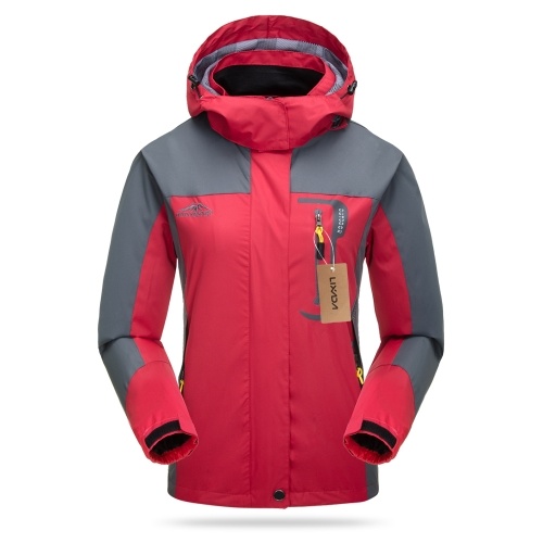 

Lixada Waterproof Windproof Detachable Hooded Jacket for Women