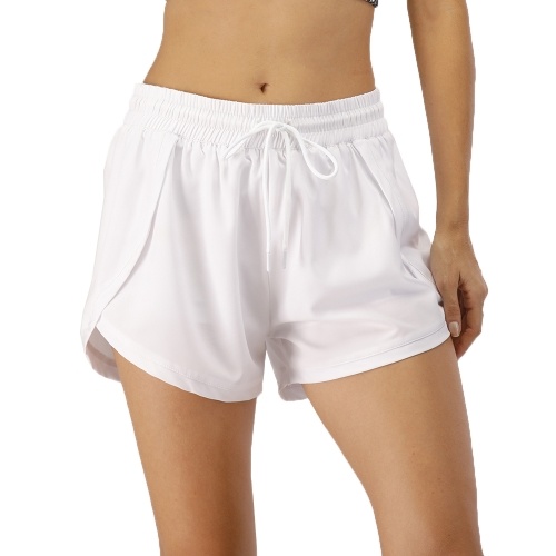 

Women's 2 in 1 Sports Shorts Capris Shorts Drawstring Pants Leggings Yoga Fitness Running Shorts