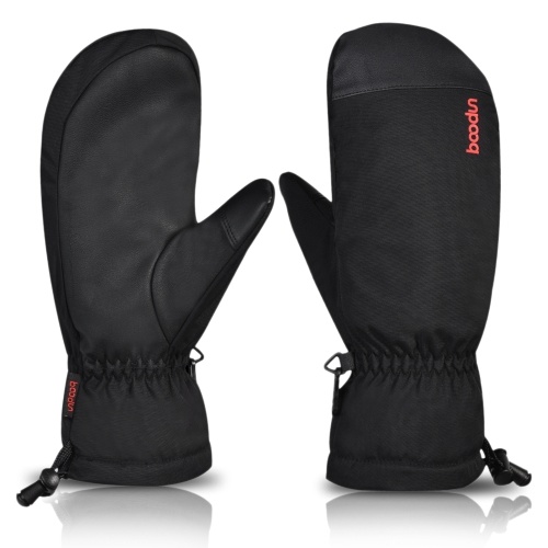 

Winter Ski Snow Mittens Women Men Water Resistant Touchscreen Warm Gloves with Drawstring for Snowboarding Skiing Outdoor Sports
