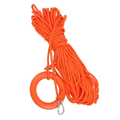 

98.4ft Water Floating Lifesaving Rope Professional Throwing Rope Rescue Lifeguard Lifeline with Carabiner and Hand Ring for Swimming Boating Fishing 2000N Capacity