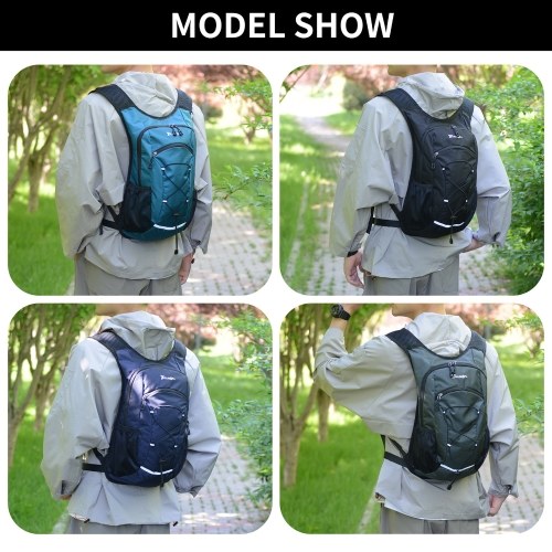 JUNLETU Hiking Backpack Waterproof Lightweight Travel Backpacks for Men Women Packable Sports Backpack with Water Bladder for Riding Camping 