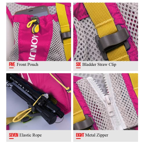 

AONIJIE Открытый спорт Рюкзак Функциональные и Ultralight Racksack Unisex спорта пакета плеча мешок воды