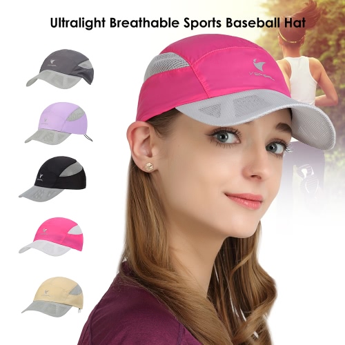 

VEPEAL Unisex Quick-drying Mesh Baseball Sun Cap Outdoor Lightweight UV Protection Sports Hat