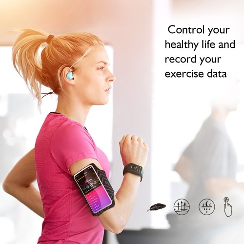 

Black AONIJIE Outdoor Running Arm Belt Bag For 4-6 inch Phone City Jogging Arm Band Women and Men Fitness Gym Phone Holder